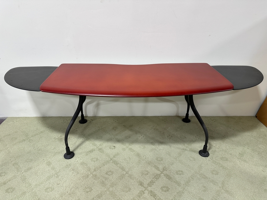 Just Added - Herman Miller Kiva Wing Table Designed By Eric Chan With Matching Herman Miller Adjustable Keyword Stand Desk Measures 60W (Not Including Wings) X 30D X 29H Estimate $2,000 [Photo 7]