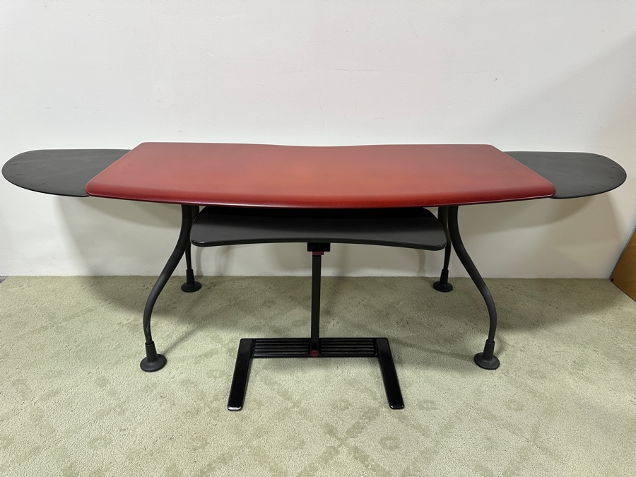 Just Added - Herman Miller Kiva Wing Table Designed By Eric Chan With Matching Herman Miller Adjustable Keyword Stand Desk Measures 60W (Not Including Wings) X 30D X 29H Estimate $2,000 [Photo 3]