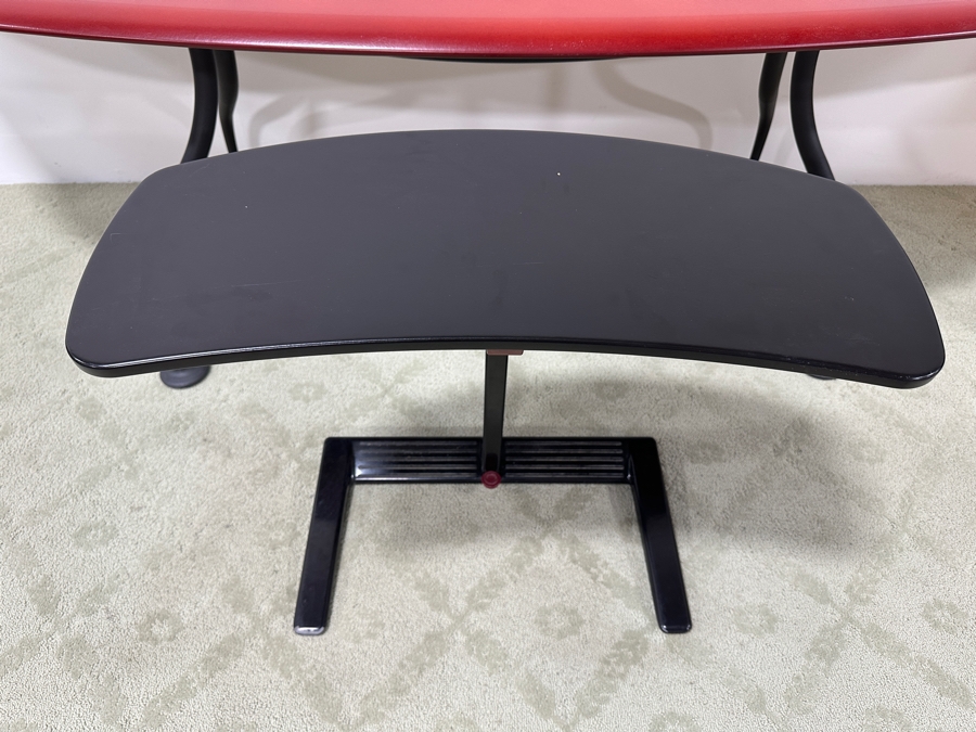 Just Added - Herman Miller Kiva Wing Table Designed By Eric Chan With Matching Herman Miller Adjustable Keyword Stand Desk Measures 60W (Not Including Wings) X 30D X 29H Estimate $2,000 [Photo 6]