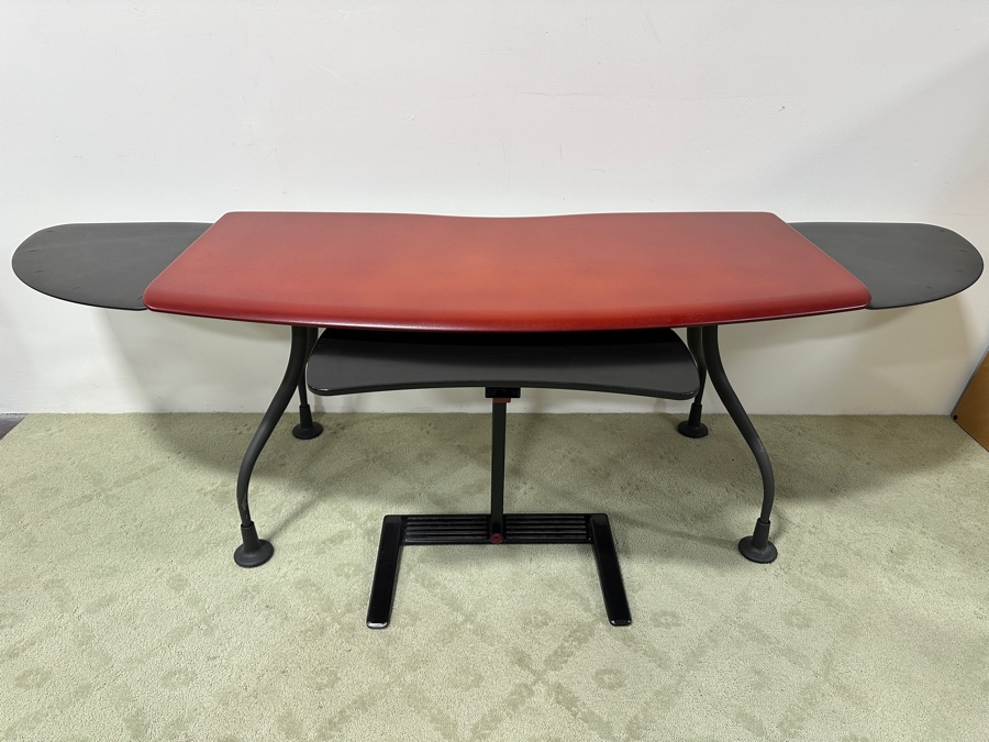 Just Added - Herman Miller Kiva Wing Table Designed By Eric Chan With Matching Herman Miller Adjustable Keyword Stand Desk Measures 60W (Not Including Wings) X 30D X 29H Estimate $2,000 [Photo 2]