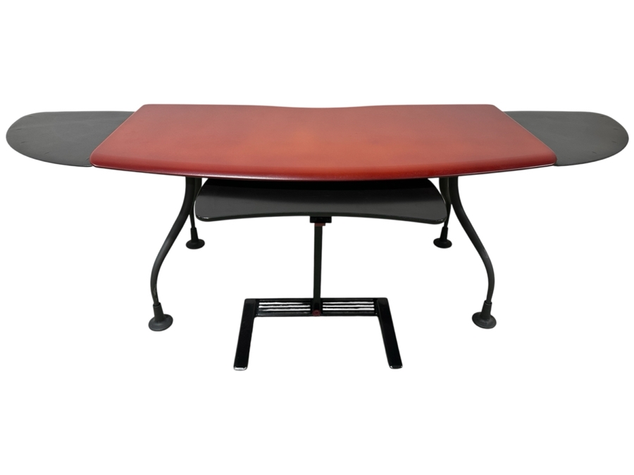 Just Added - Herman Miller Kiva Wing Table Designed By Eric Chan With Matching Herman Miller Adjustable Keyword Stand Desk Measures 60W (Not Including Wings) X 30D X 29H Estimate $2,000