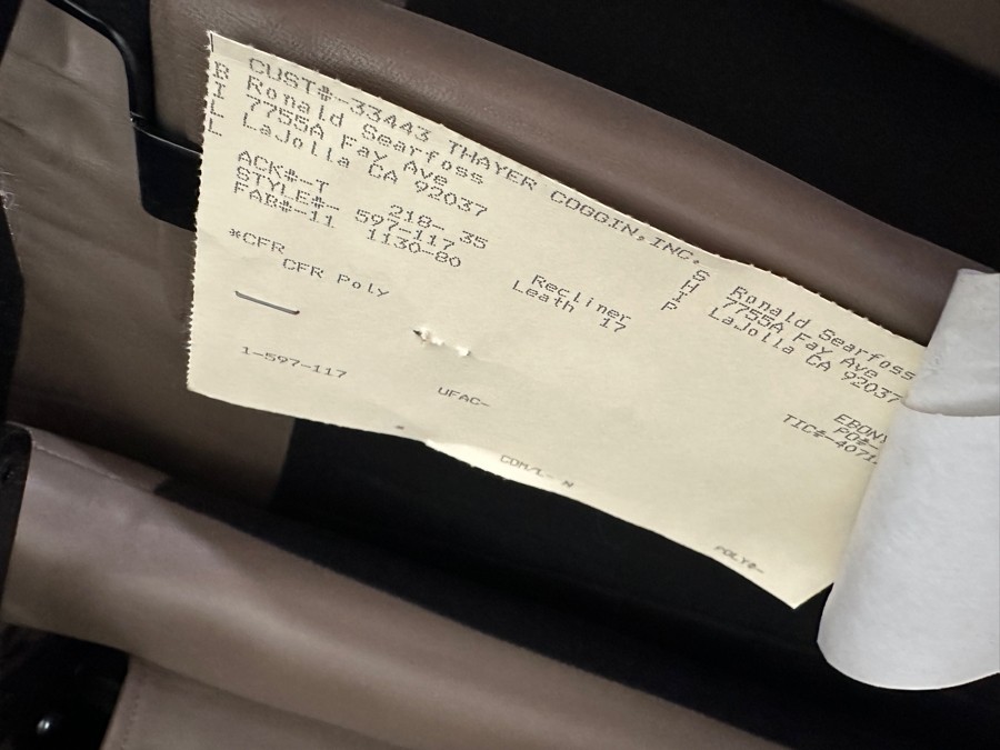 Just Added - Pair Of Thayer Coggin Leather Recliner Chairs 35W X 36D X 38H [Photo 13]