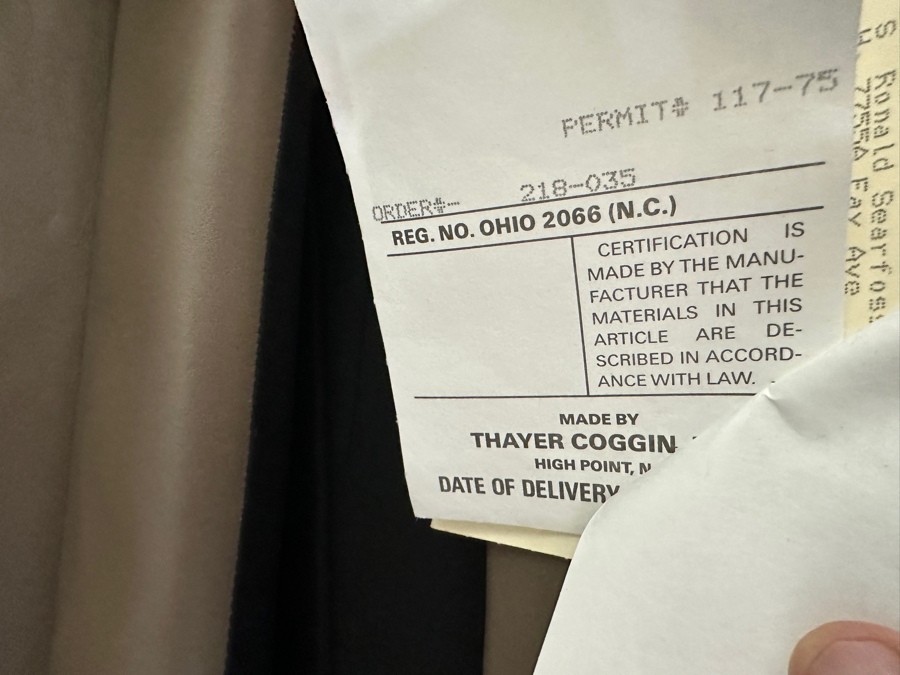 Just Added - Pair Of Thayer Coggin Leather Recliner Chairs 35W X 36D X 38H [Photo 12]