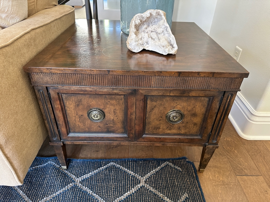 Just Added - Pair Of Baker Furniture Side Tables Cabinets 28W X 28D X 21H [Photo 2]