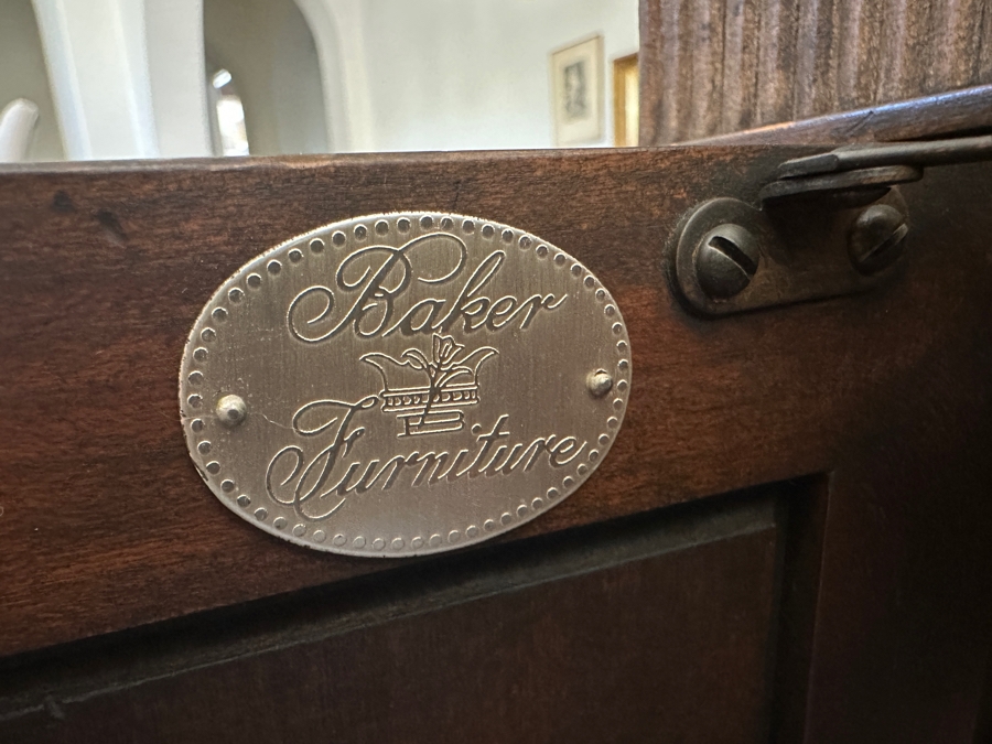 Just Added - Pair Of Baker Furniture Side Tables Cabinets 28W X 28D X 21H [Photo 7]