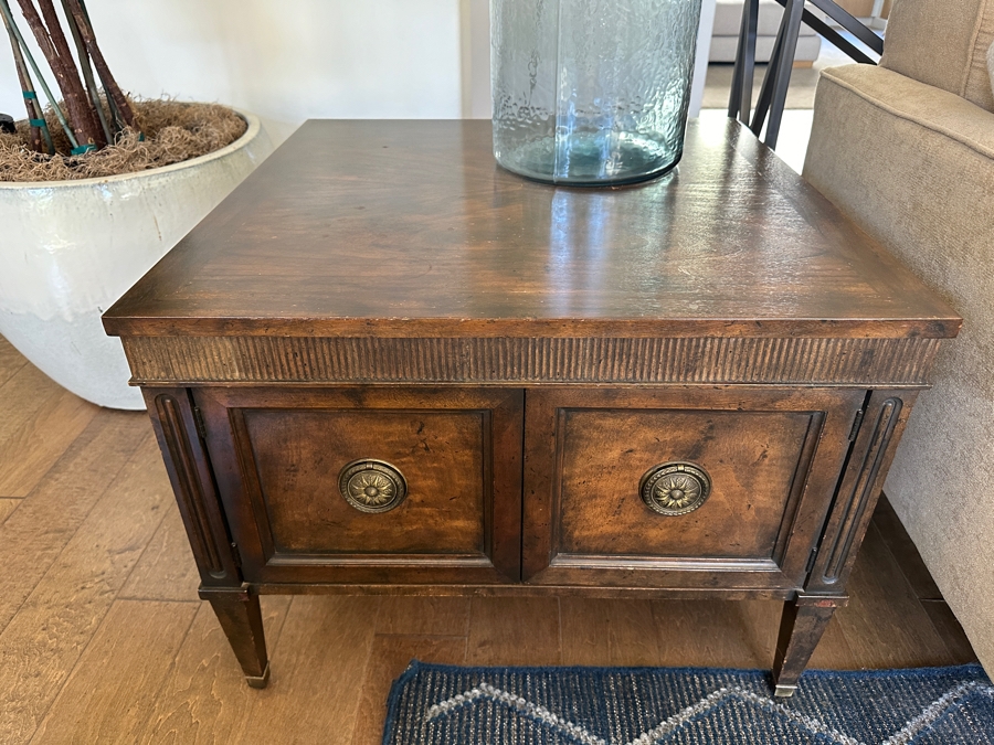 Just Added - Pair Of Baker Furniture Side Tables Cabinets 28W X 28D X 21H [Photo 4]