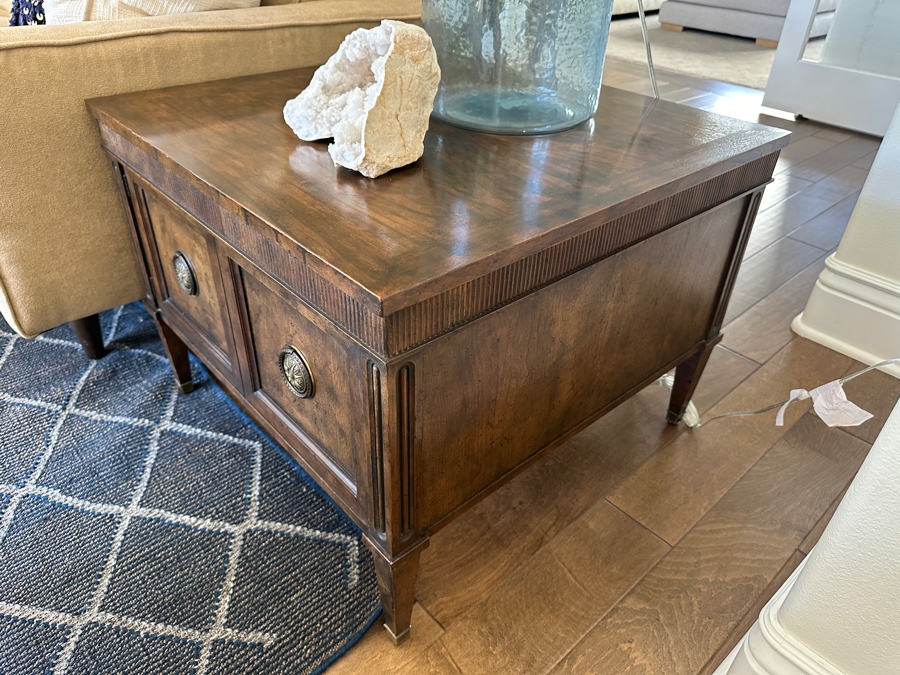 Just Added - Pair Of Baker Furniture Side Tables Cabinets 28W X 28D X 21H [Photo 3]