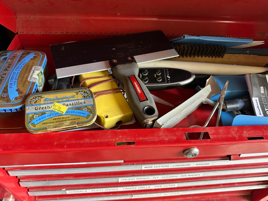 Just Added - Rolling Metal Toolbox Filled With Various Tools - See Photos [Photo 16]