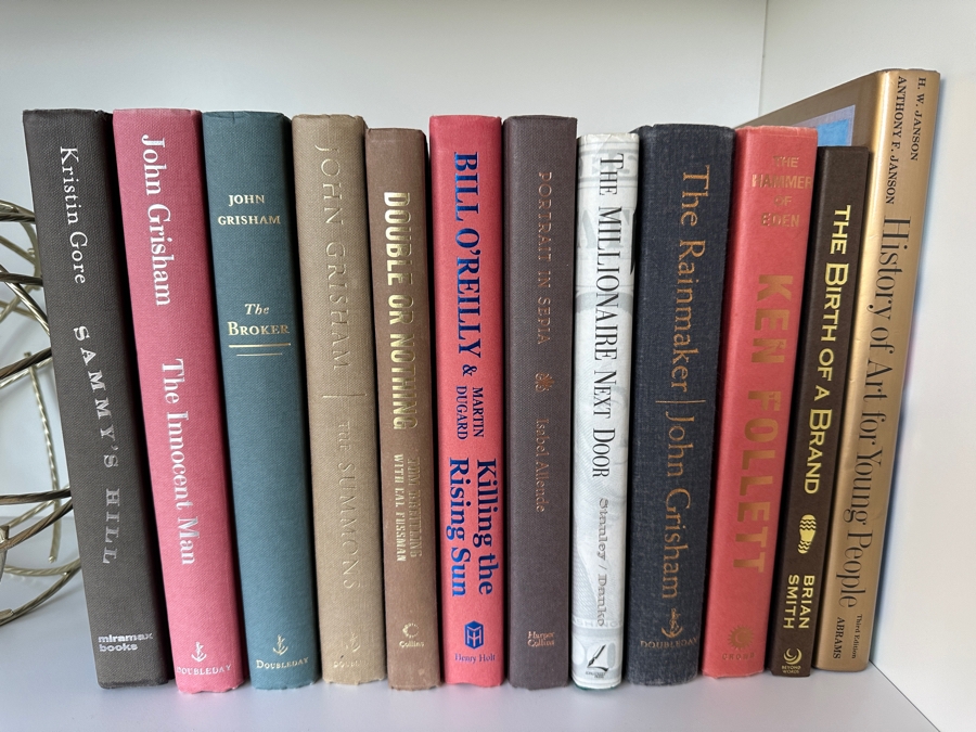 Just Added - Hardcover Book Lot Featuring First Edition Books By John Grisham