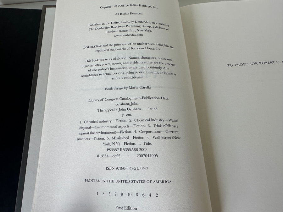 Just Added - Hardcover Book Lot Featuring First Edition Books By John Grisham [Photo 8]