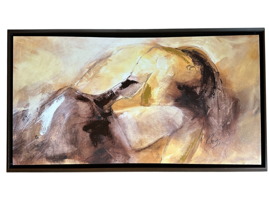 Just Added - Victor Klauss Signed Limited Edition Giclee Canvas Print Titled 'Repose' 50 X 30