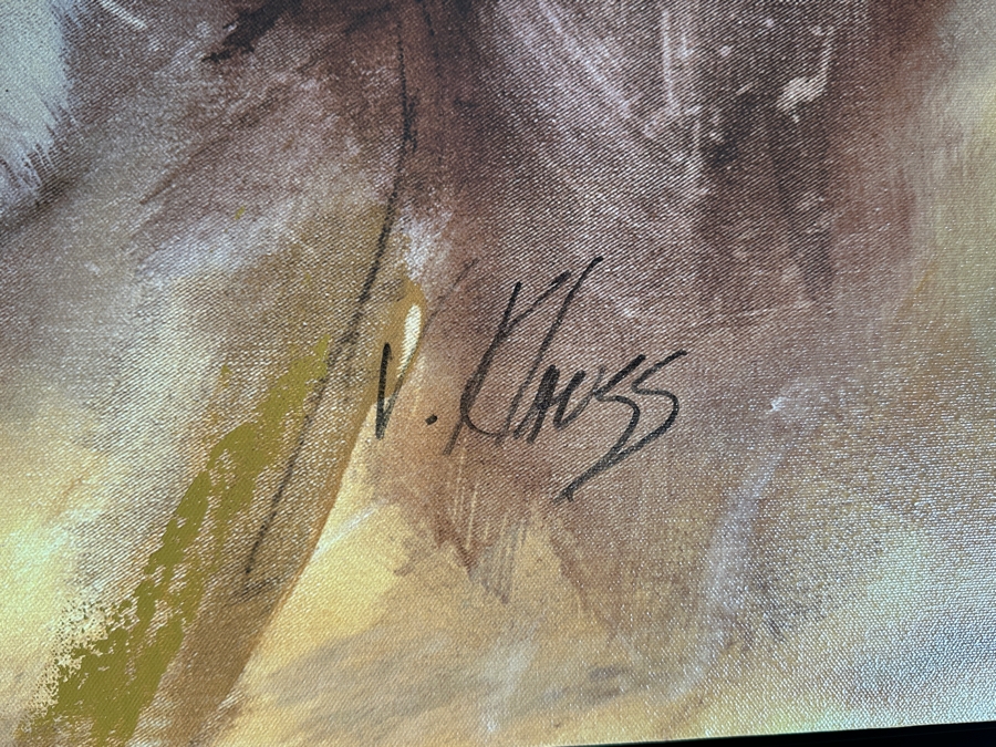 Just Added - Victor Klauss Signed Limited Edition Giclee Canvas Print Titled 'Repose' 50 X 30 [Photo 4]