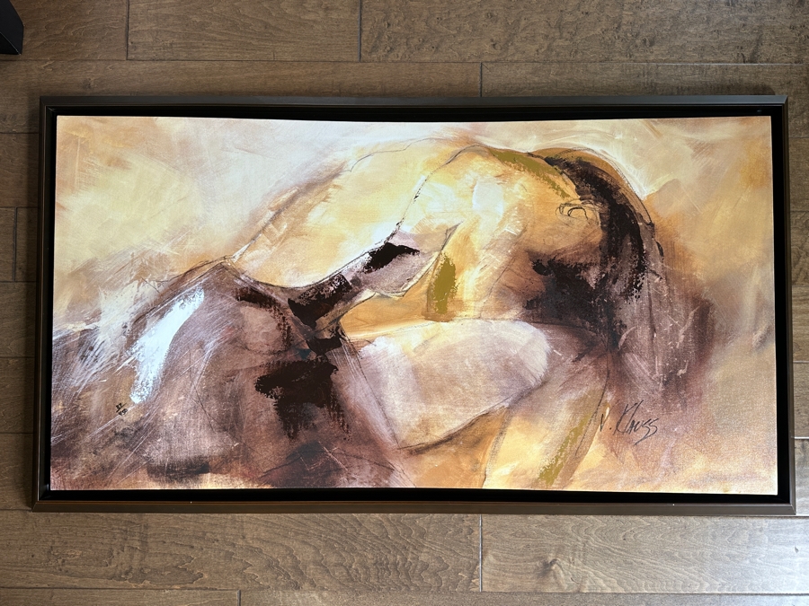 Just Added - Victor Klauss Signed Limited Edition Giclee Canvas Print Titled 'Repose' 50 X 30 [Photo 3]