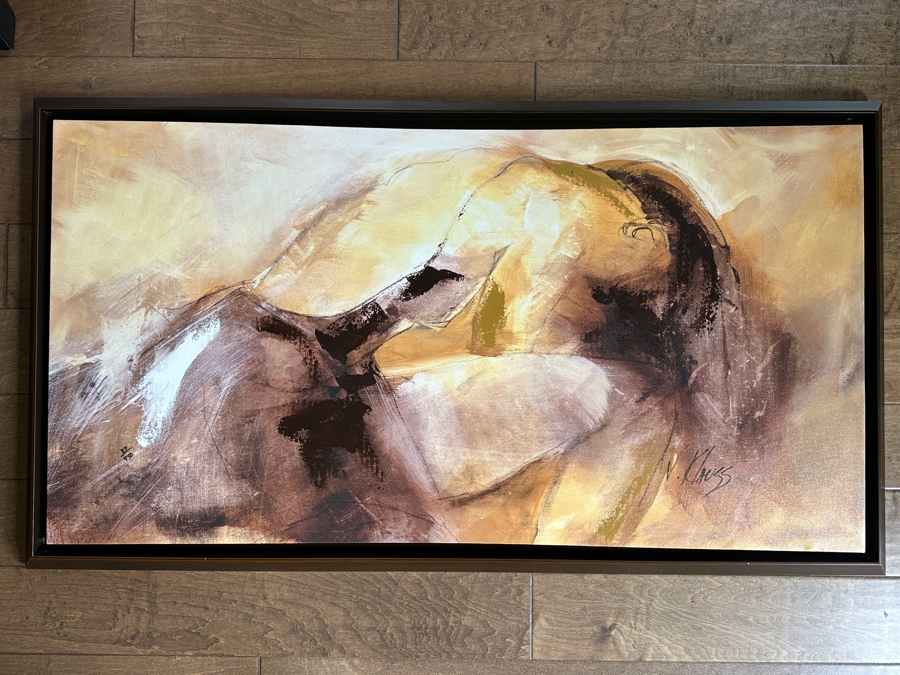 Just Added - Victor Klauss Signed Limited Edition Giclee Canvas Print Titled 'Repose' 50 X 30 [Photo 2]