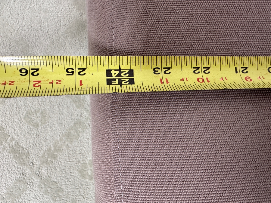 Just Added - (3) Thayer Coggin Upholstered Ottomans Side Chairs With Brushed Metal Feet 25W X 25D X 18H [Photo 12]