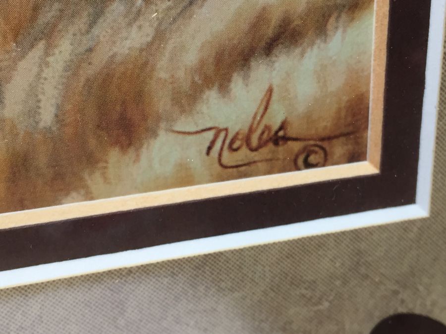 Native American Print Signed and Numbered by Artist Titled Teepee Tender 18 X 21 [Photo 7]