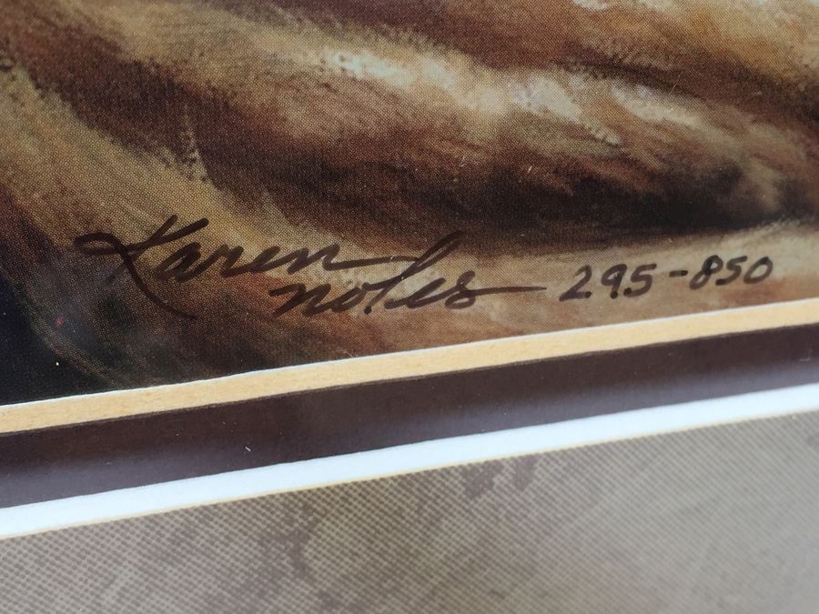 Native American Print Signed and Numbered by Artist Titled Teepee Tender 18 X 21 [Photo 3]