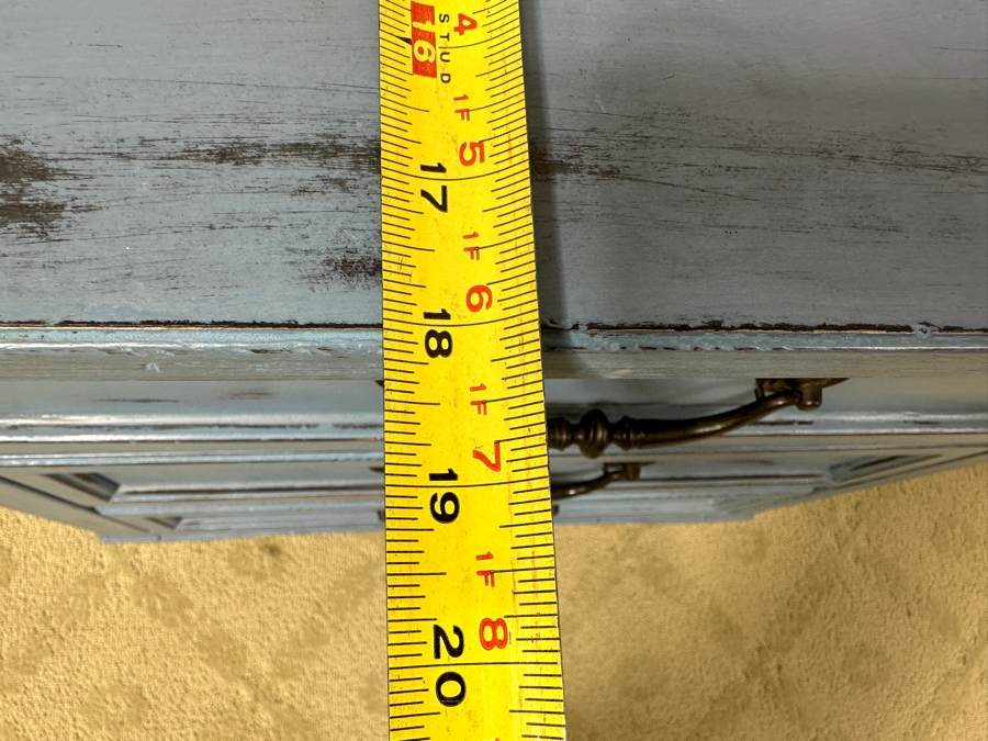 Just Added - Stanley Furniture 3-Drawer Nightstand Painted Blue 28.5W X 18.5D X 29.5H [Photo 9]