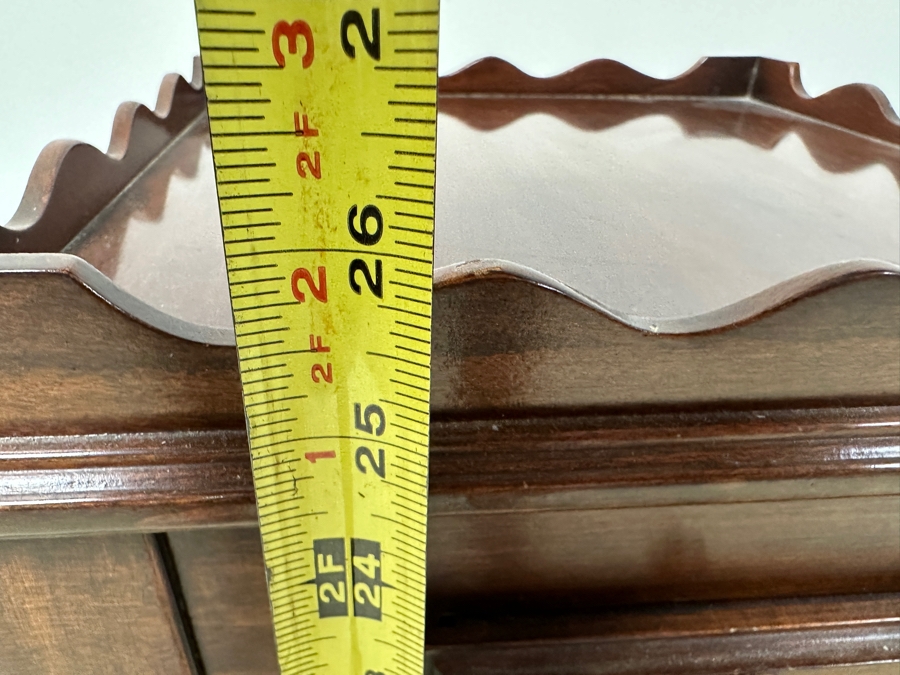 Just Added - Harden Queen Anne Wooden Single Pull Out Drawer Wine Tea Table 12W X 12D X 26H [Photo 10]