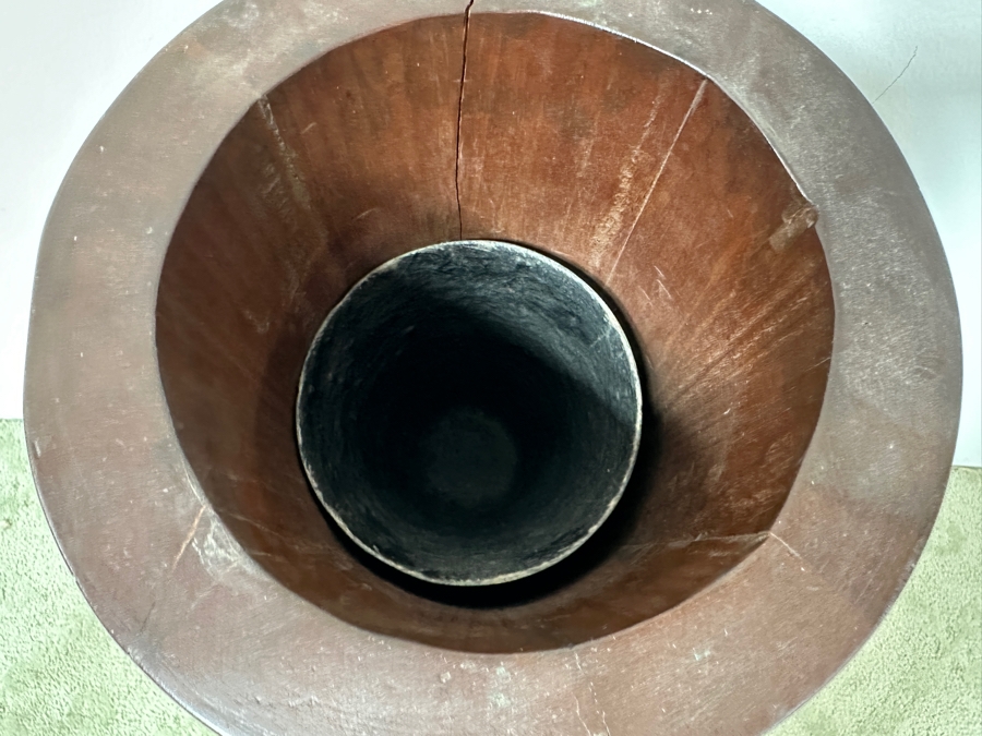 Just Added - Turned Wooden Floor Vase 36H [Photo 6]