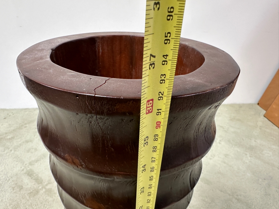 Just Added - Turned Wooden Floor Vase 36H [Photo 12]