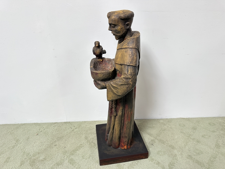 Just Added - Saint Francis Of Assisi Resin Sculpture 41.5'H [Photo 8]