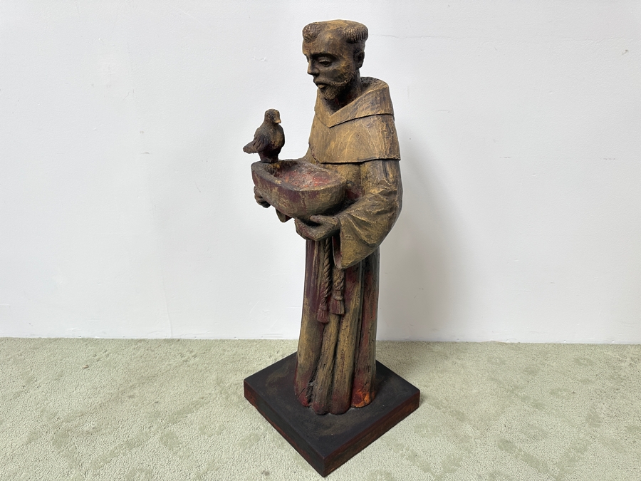 Just Added - Saint Francis Of Assisi Resin Sculpture 41.5'H [Photo 6]