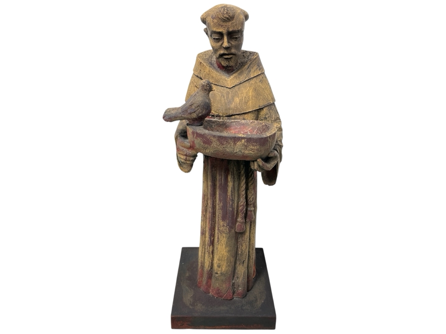 Just Added - Saint Francis Of Assisi Resin Sculpture 41.5'H