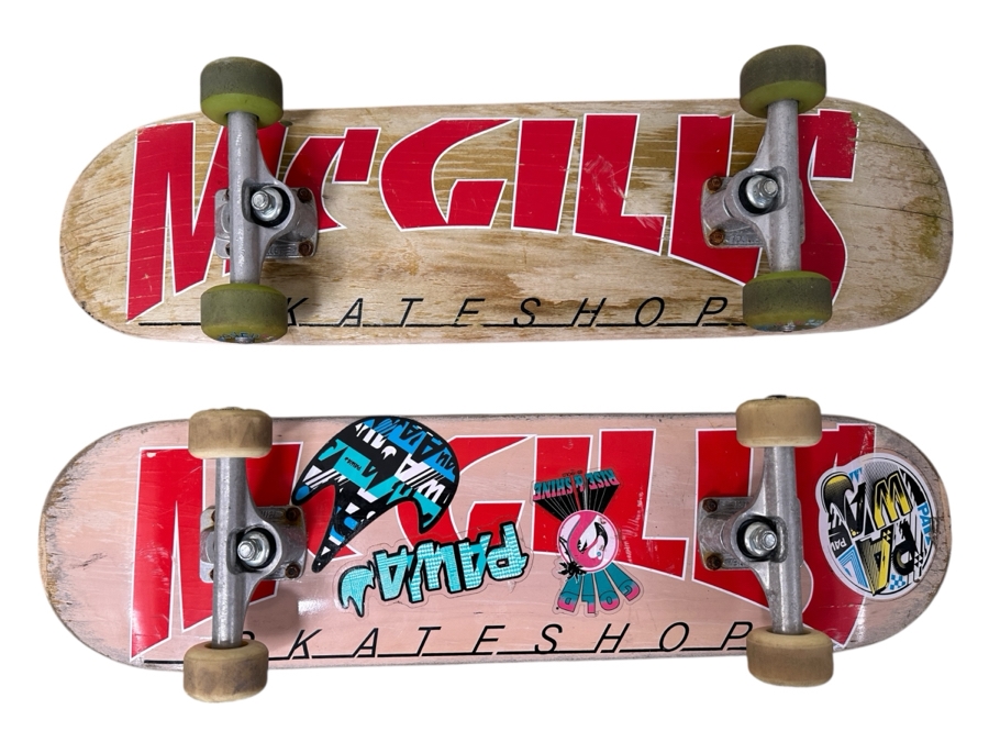 Just Added - Pair Of McGill's Skateshop Skateboards