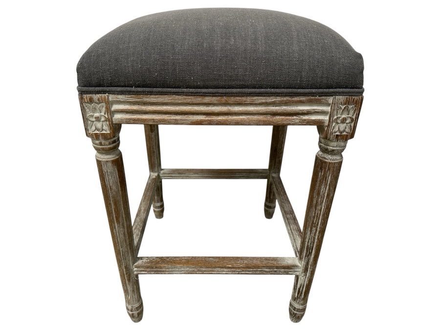 Just Added - Upholstered Wooden Stool 16W X 16D X 25H