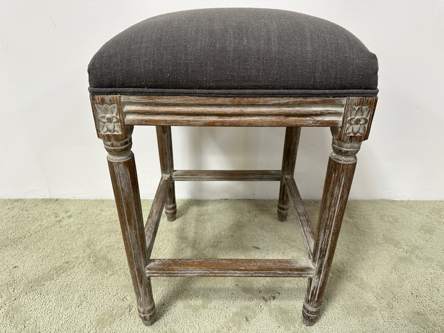 Just Added - Upholstered Wooden Stool 16W X 16D X 25H [Photo 2]