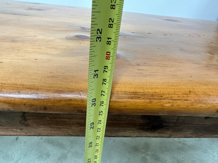 Just Added - Antique Pine Farm Dining Table 100'W X 26'D X 30'H [Photo 13]