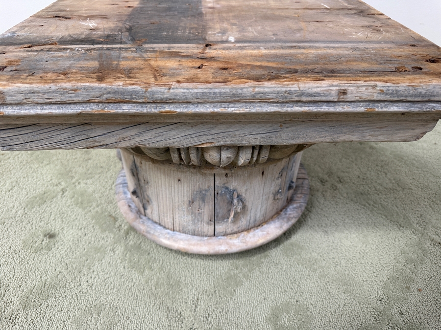 Just Added - Vintage Wooden Architectural Stand 21W X 21D X 16H [Photo 7]