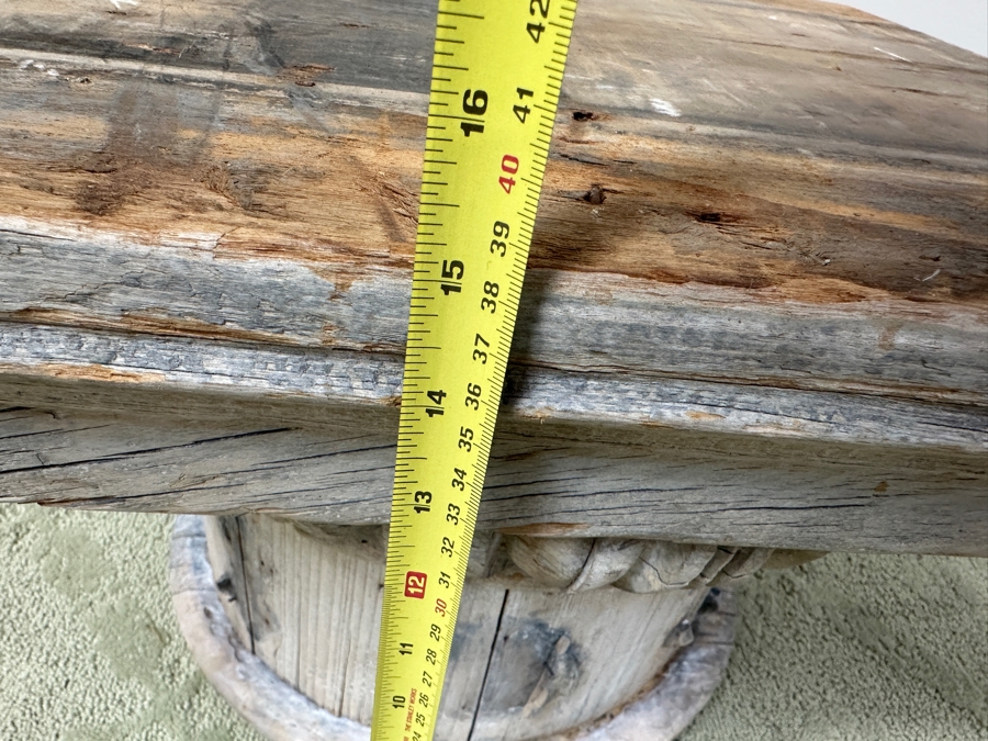Just Added - Vintage Wooden Architectural Stand 21W X 21D X 16H [Photo 10]