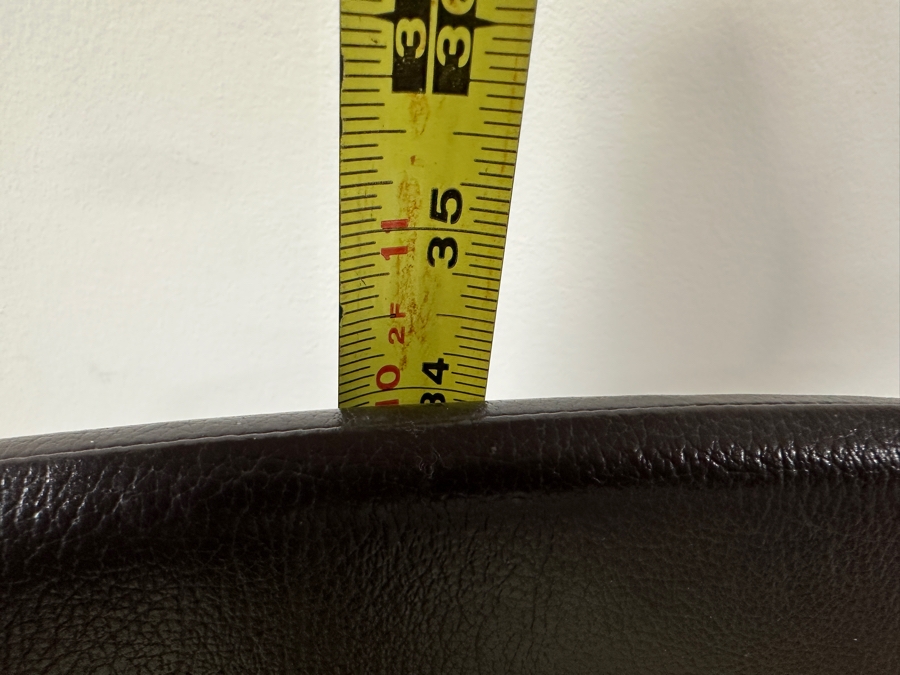 Just Added - Set Of Four Leather Wrapped Dining Chairs 18W X 17D X 34H [Photo 11]