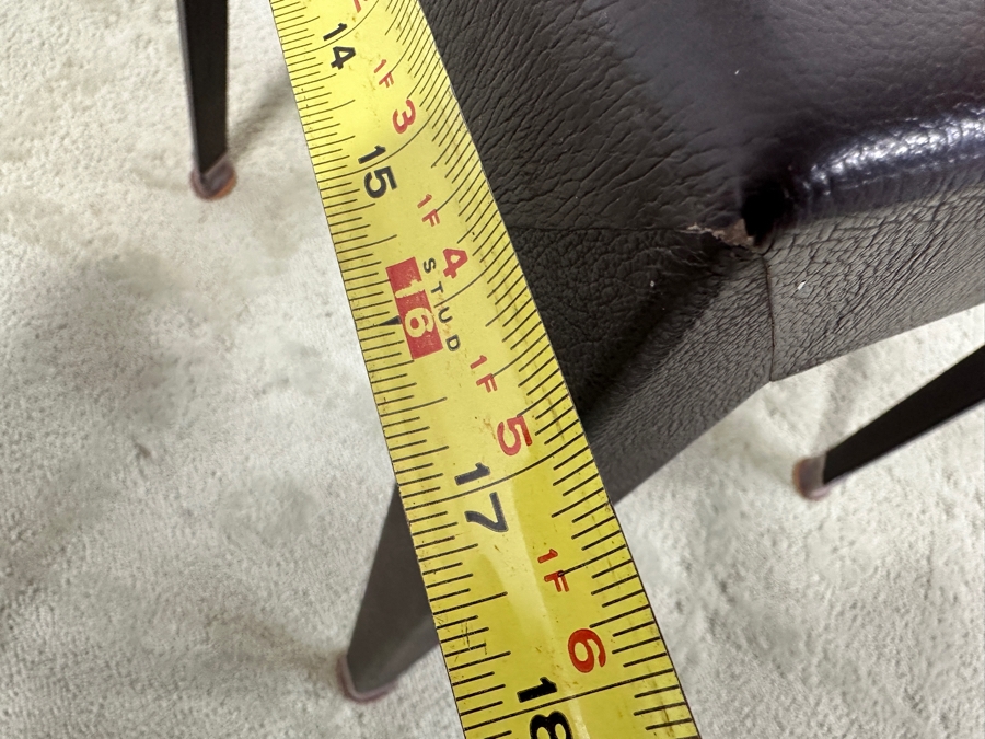 Just Added - Set Of Four Leather Wrapped Dining Chairs 18W X 17D X 34H [Photo 10]