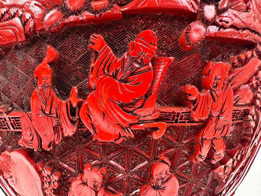 Just Added - Large Chinese Cinnabar Vase 19'H [Photo 10]