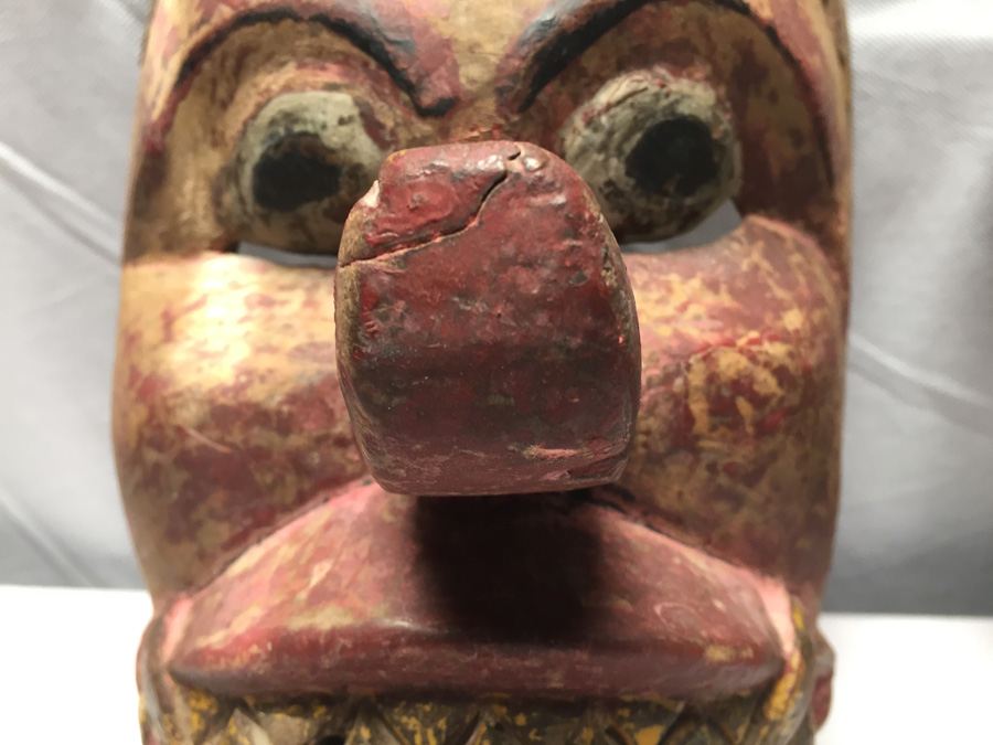 Pair of Vintage Bali Masks [Photo 10]