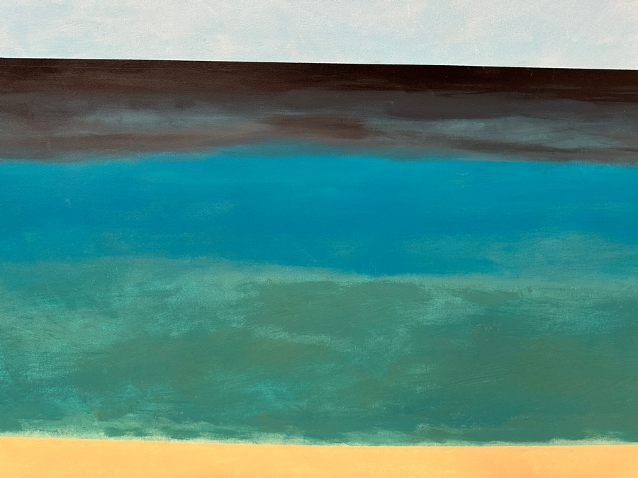 John Alessio (1969-2024, American) Original Seascape Oil Painting On Canvas 60' X 48' [Photo 2]