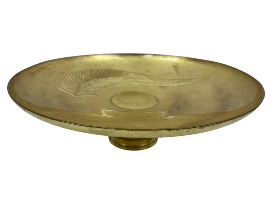 Just Added - Round Gold Leaf Footed Centerpiece Bowl 18.5W X 6H