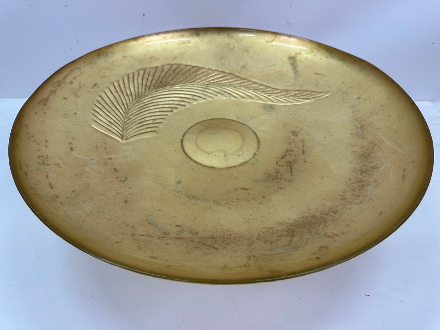 Just Added - Round Gold Leaf Footed Centerpiece Bowl 18.5W X 6H [Photo 4]