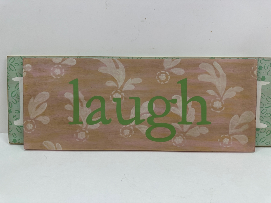 Just Added - (3) Pottery Barn Kids Wooden Word Plaques [Photo 3]