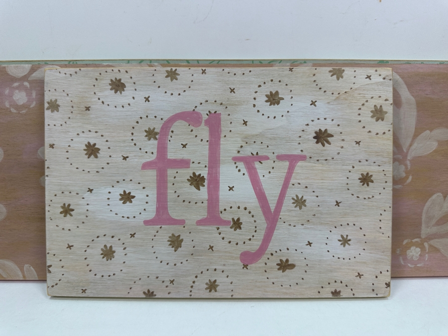 Just Added - (3) Pottery Barn Kids Wooden Word Plaques [Photo 4]