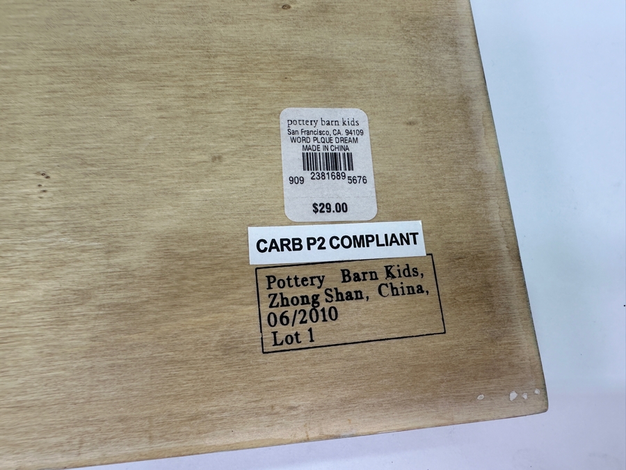 Just Added - (3) Pottery Barn Kids Wooden Word Plaques [Photo 5]