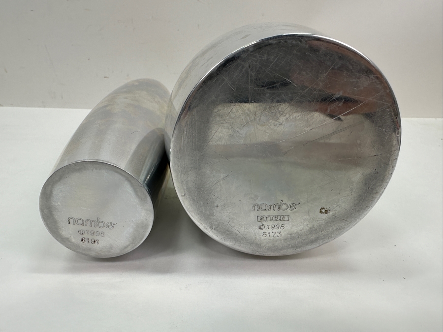 Just Added - Nambe Vase 9.5'H And Nambe Candle Holder [Photo 3]