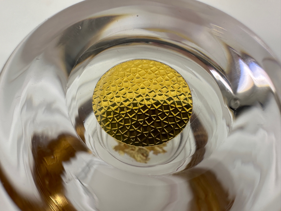 Just Added - Pair Of 24k Gold Foil Crystal Shot Glasses 3'H [Photo 7]