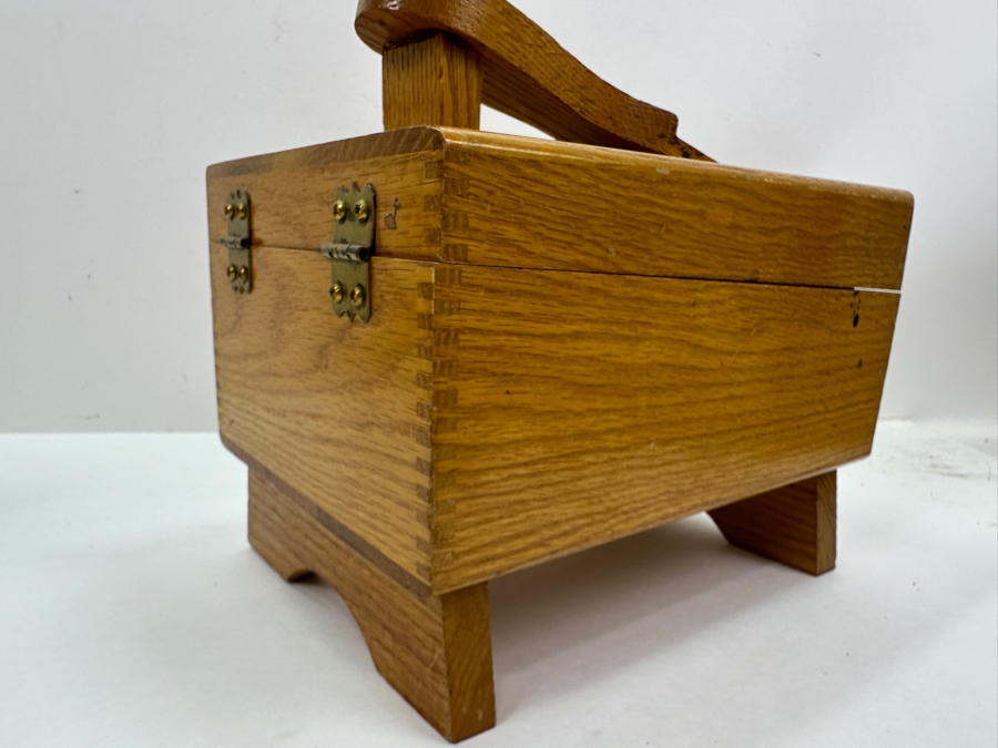 Just Added - Vintage Wooden Shoe Shine Box By Griffin Shinemaster With Supplies [Photo 4]