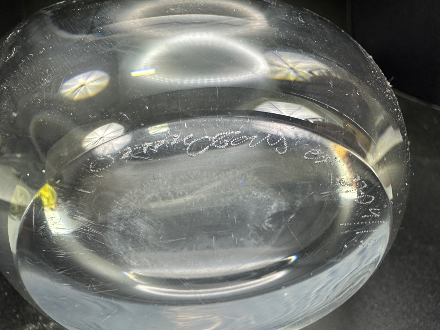 Just Added - Orrefors Crystal Vase 8H And Handkerchief Ruffled Edge Vase [Photo 3]