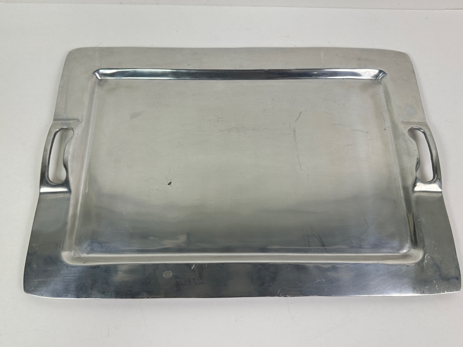 Just Added - Gianfranco Frattini Oval SS Serving Tray For CB2 23.5'W And Rectangular Serving Tray 19'W [Photo 4]