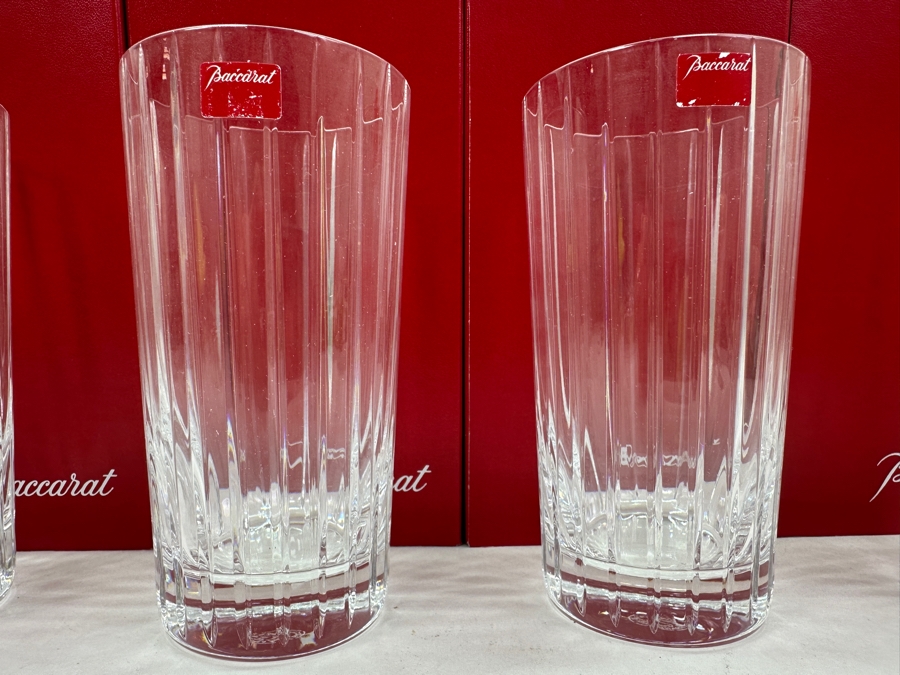 Just Added - (6) New Baccarat Crystal Harmonie Highball Glasses With Boxes 5.5'H - Replacements Value $1,080 [Photo 5]